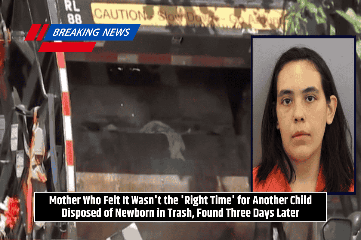 Mother Who Felt It Wasn't the 'Right Time' for Another Child Disposed of Newborn in Trash, Found Three Days Later
