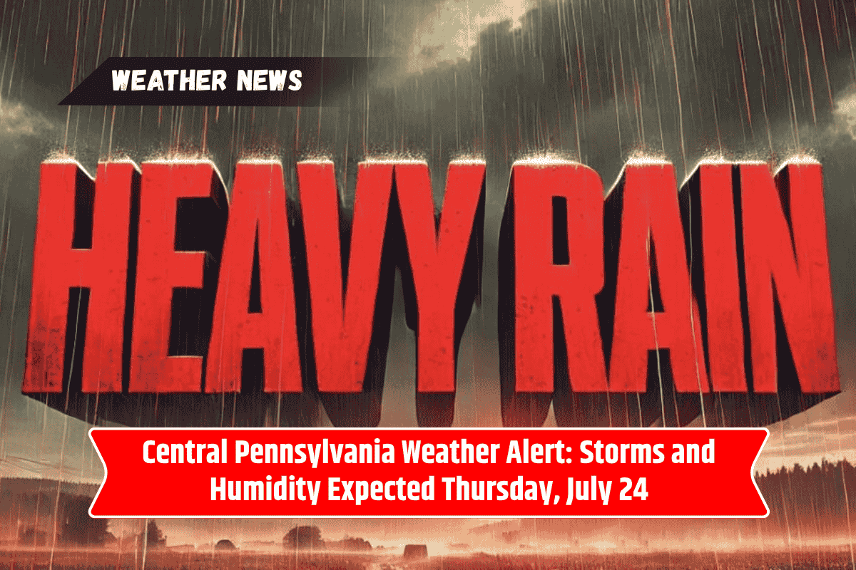 Central Pennsylvania Weather Alert: Storms and Humidity Expected Thursday, July 24