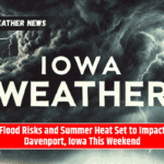Flood Risks and Summer Heat Set to Impact Davenport, Iowa This Weekend