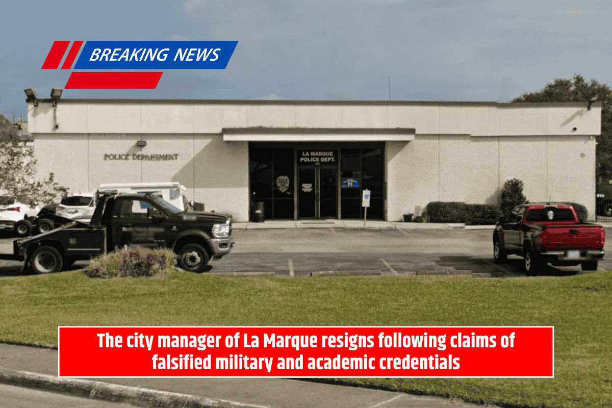 The city manager of La Marque resigns following claims of falsified military and academic credentials