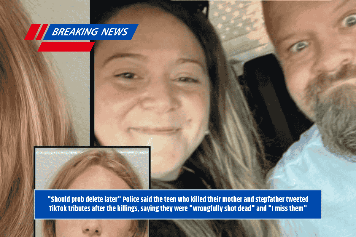"Should prob delete later" Police said the teen who killed their mother and stepfather tweeted TikTok tributes after the killings, saying they were "wrongfully shot dead" and "I miss them"