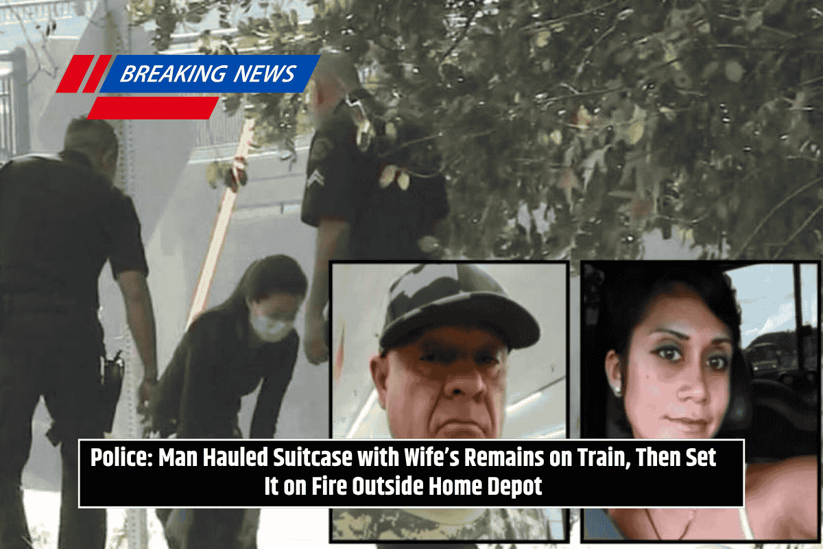 Police: Man Hauled Suitcase with Wife’s Remains on Train, Then Set It on Fire Outside Home Depot