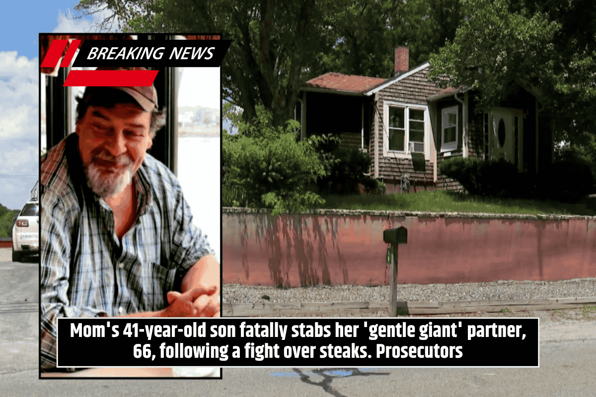 Mom's 41-year-old son fatally stabs her 'gentle giant' partner, 66, following a fight over steaks. Prosecutors