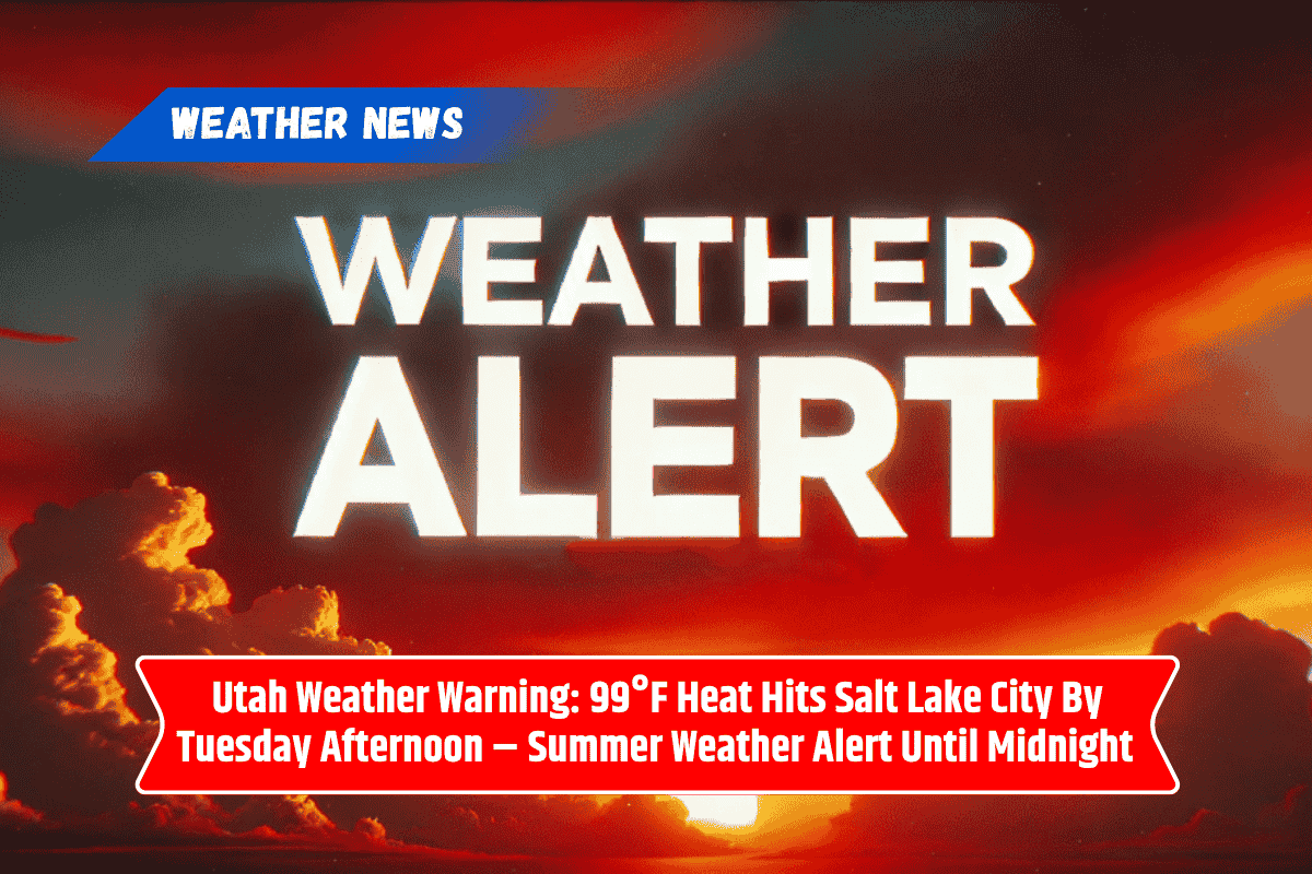 Utah Weather Warning: 99°F Heat Hits Salt Lake City By Tuesday Afternoon – Summer Weather Alert Until Midnight