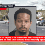 'All of you are going to die': Dad threatens three 'deathly afraid' young children and shoots family chihuahua to death for barking, cops allege