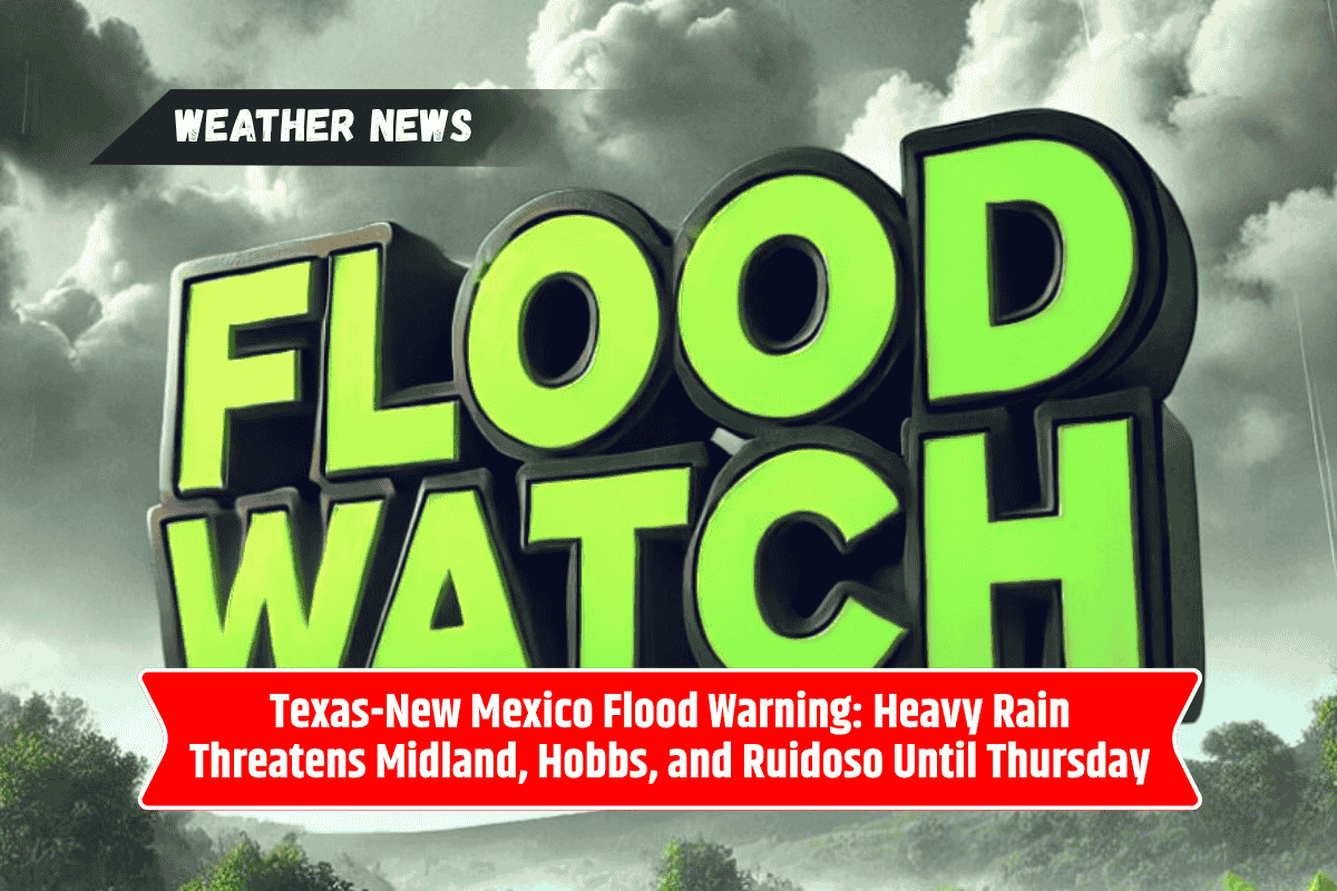 Texas-New Mexico Flood Warning: Heavy Rain Threatens Midland, Hobbs, and Ruidoso Until Thursday