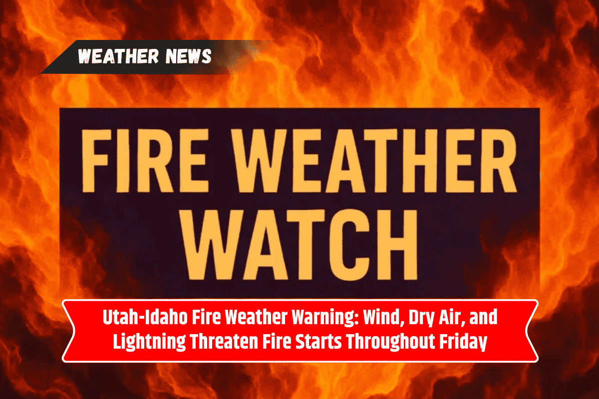 Utah-Idaho Fire Weather Warning: Wind, Dry Air, and Lightning Threaten Fire Starts Throughout Friday