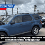 66-year-old Galveston carjacking suspect apprehended after stolen vehicle overheats during cops pursuit