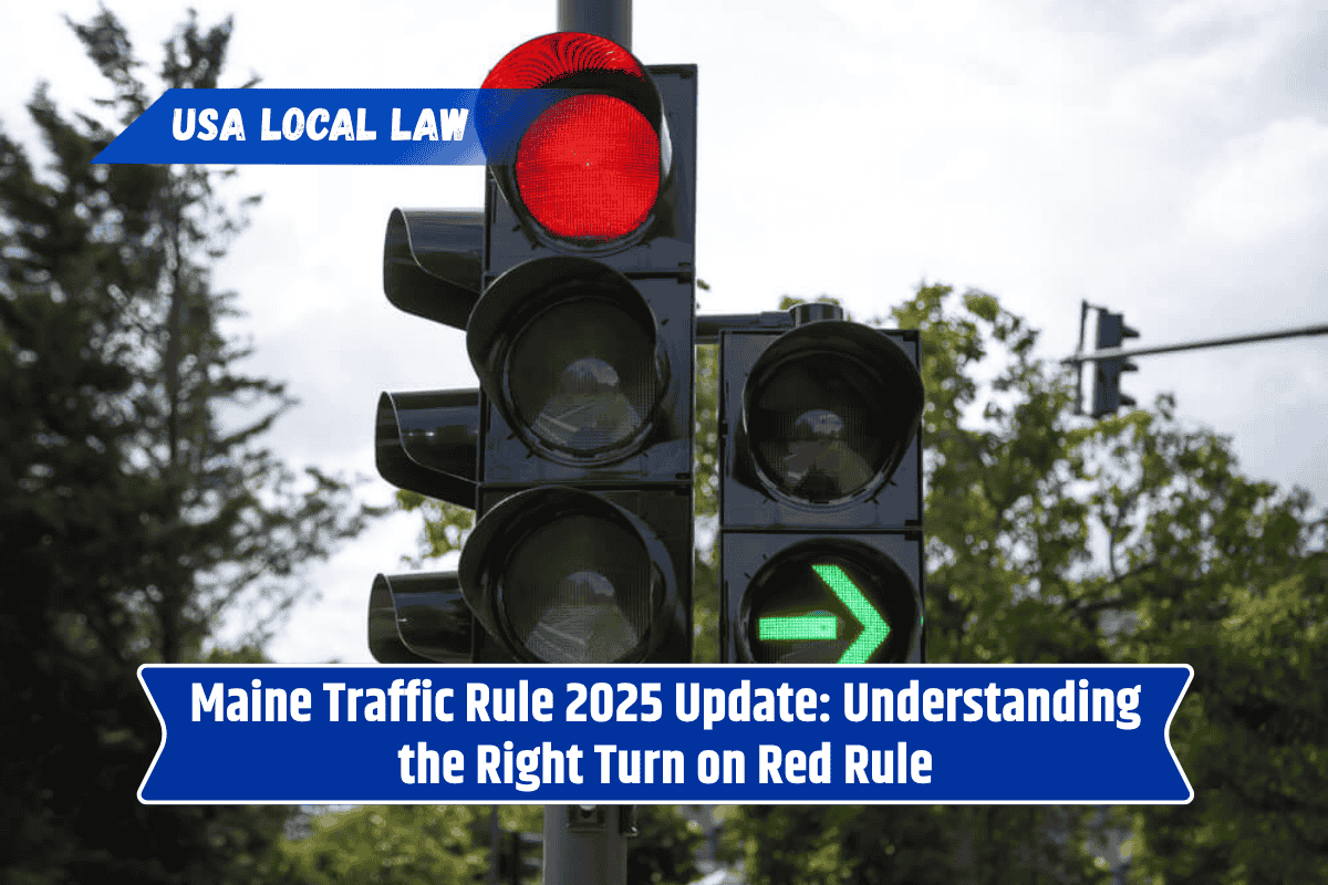 Maine Traffic Rule 2025 Update: Understanding the Right Turn on Red Rule