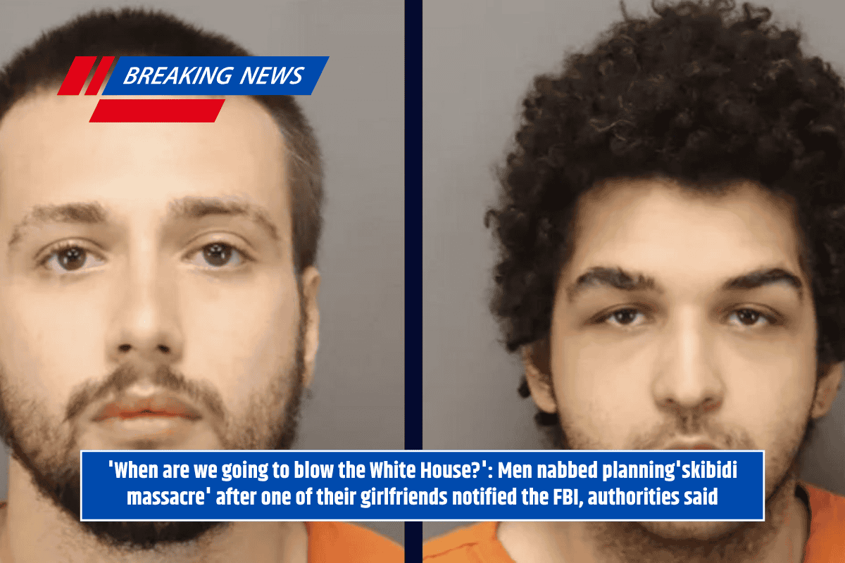 'When are we going to blow the White House?': Men nabbed planning'skibidi massacre' after one of their girlfriends notified the FBI, authorities said