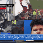 'I knew he killed everybody': Trucker dozing at the wheel in broad daylight rams into halted traffic on motorway, killing five people and wounding several, officials say