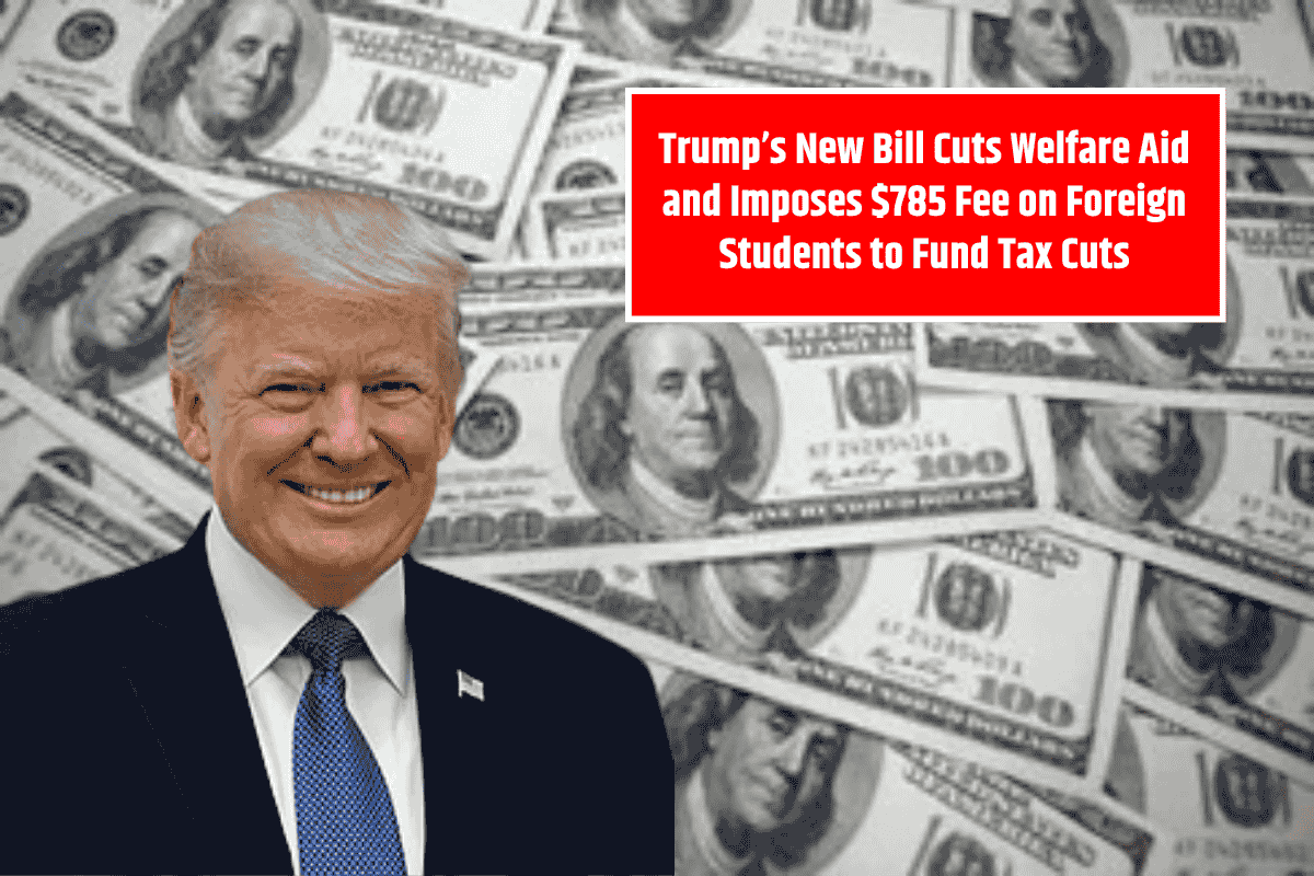 Trump’s New Bill Cuts Welfare Aid and Imposes $785 Fee on Foreign Students to Fund Tax Cuts