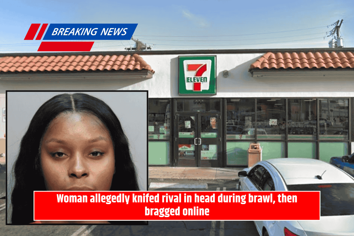 Woman allegedly knifed rival in head during brawl, then bragged online