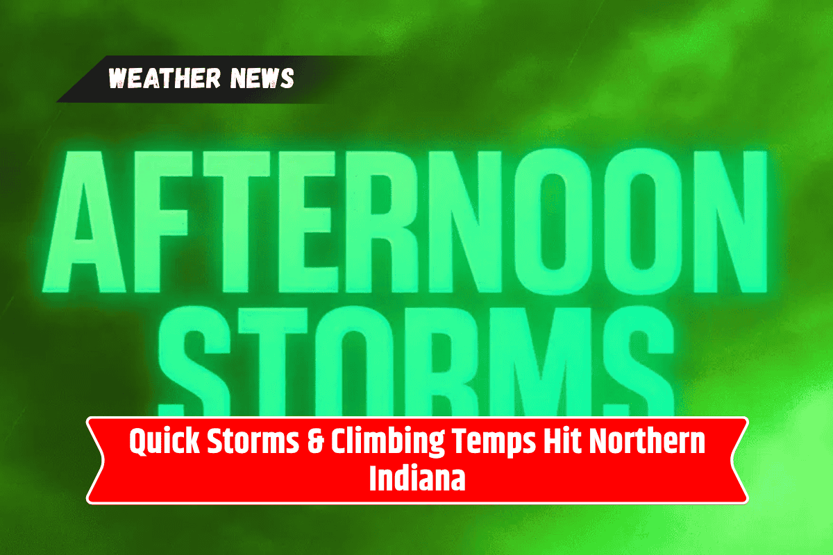 Quick Storms & Climbing Temps Hit Northern Indiana