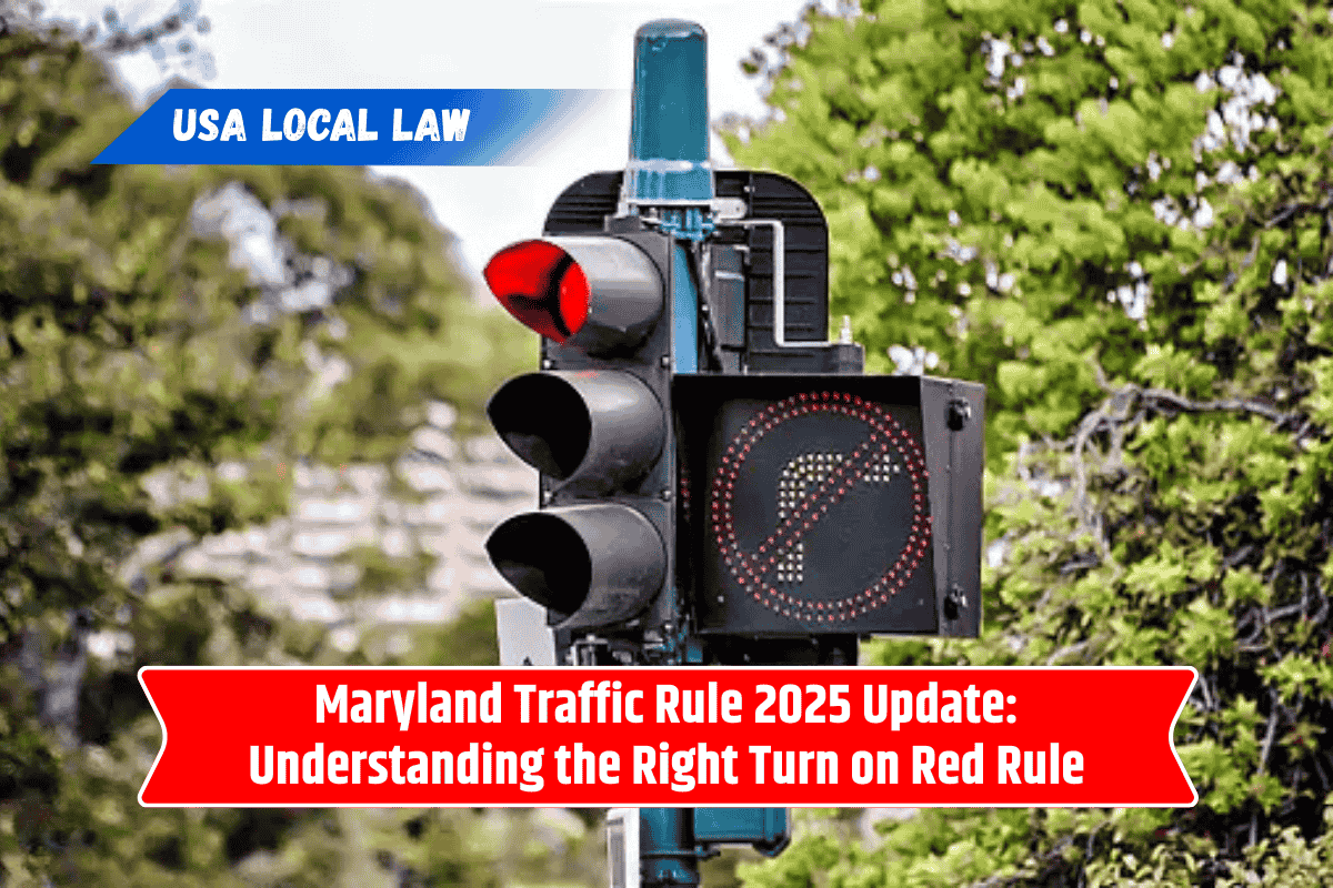 Maryland Traffic Rule 2025 Update: Understanding the Right Turn on Red Rule