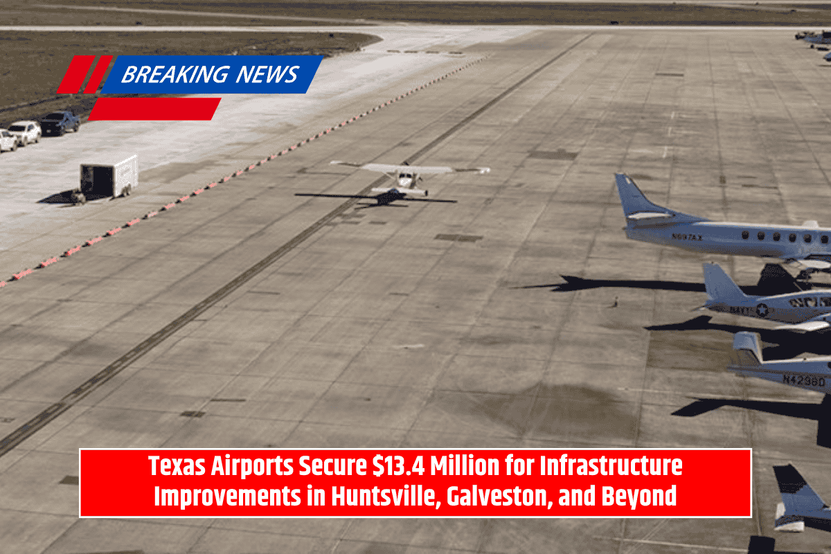 Texas Airports Secure $13.4 Million for Infrastructure Improvements in Huntsville, Galveston, and Beyond