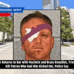 Man Returns to Bar with Machete and Brass Knuckles, Tries to Kill Patron Who Had Him Kicked Out, Police Say