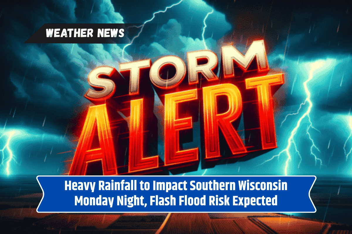 Heavy Rainfall to Impact Southern Wisconsin Monday Night, Flash Flood Risk Expected