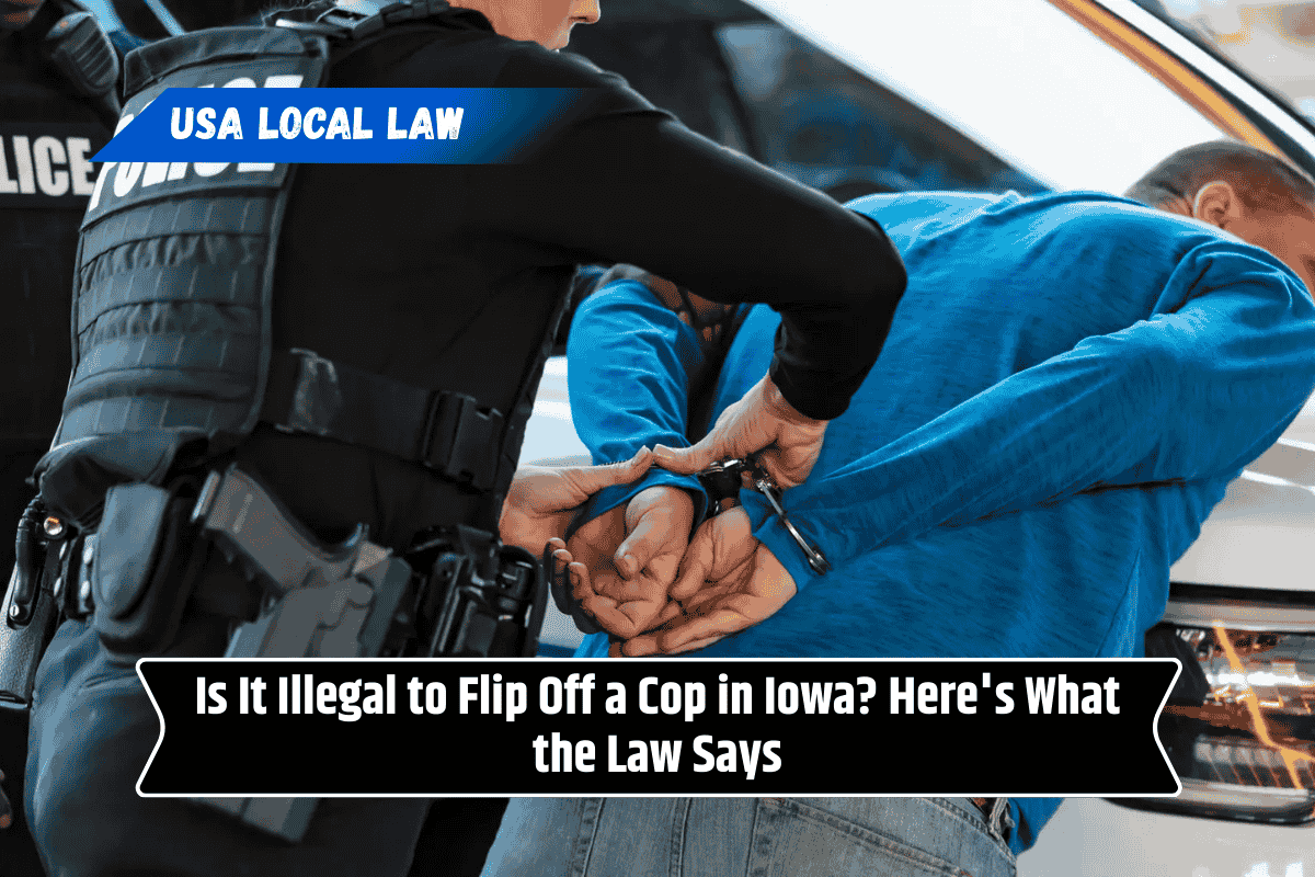 Is It Illegal to Flip Off a Cop in Iowa? Here's What the Law Says