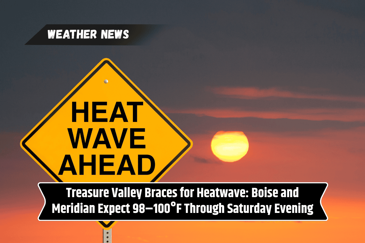 Treasure Valley Braces for Heatwave: Boise and Meridian Expect 98–100°F Through Saturday Evening