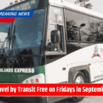 Travel by Transit Free on Fridays in September