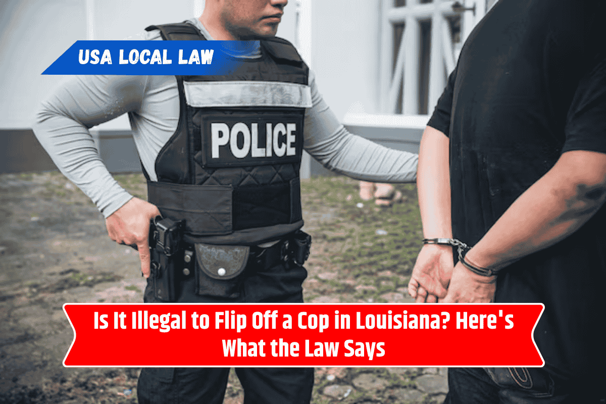 Is It Illegal to Flip Off a Cop in Louisiana? Here's What the Law Says