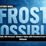 Duluth, MN Forecast: Showers Today with Potential Frost by Midweek