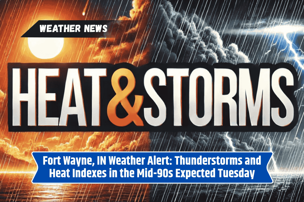 Fort Wayne, IN Weather Alert: Thunderstorms and Heat Indexes in the Mid-90s Expected Tuesday