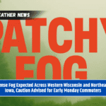 Dense Fog Expected Across Western Wisconsin and Northeast Iowa, Caution Advised for Early Monday Commuters