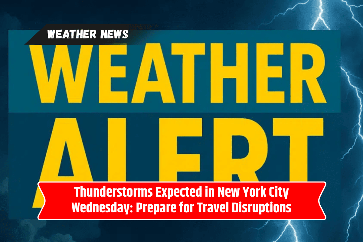 Thunderstorms Expected in New York City Wednesday: Prepare for Travel Disruptions