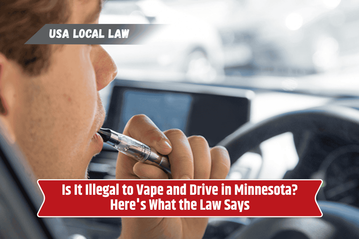 Is It Illegal to Vape and Drive in Minnesota Here's What the Law Says