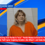 'Stretching from Florida to Texas' Florida Woman Arrested for Multi-State Theft Spree Targeting Retailers Like Dillard's and Home Depot