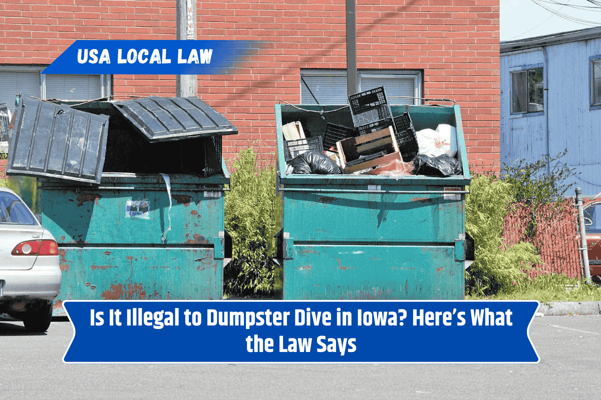 Is It Illegal to Dumpster Dive in Iowa? Here’s What the Law Says