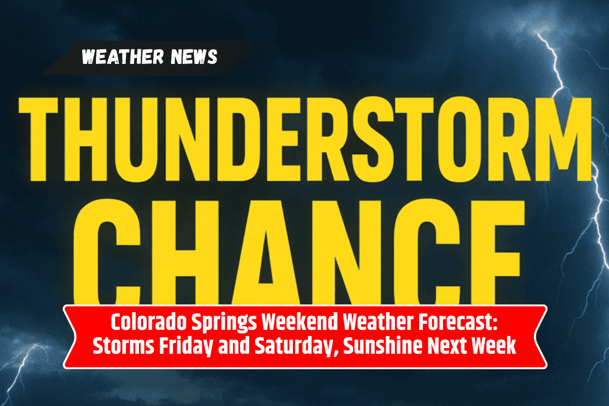 Colorado Springs Weekend Weather Forecast: Storms Friday and Saturday, Sunshine Next Week