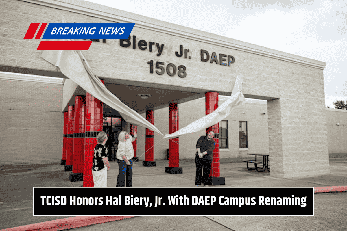 TCISD Honors Hal Biery, Jr. With DAEP Campus Renaming
