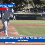 Rangers Sweep Athletics with 9-6 Win, Powered by Pederson and deGrom
