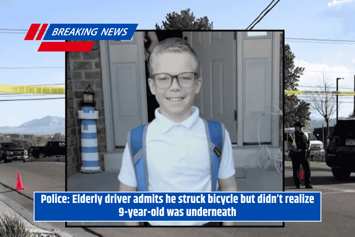 Police: Elderly driver admits he struck bicycle but didn’t realize 9-year-old was underneath