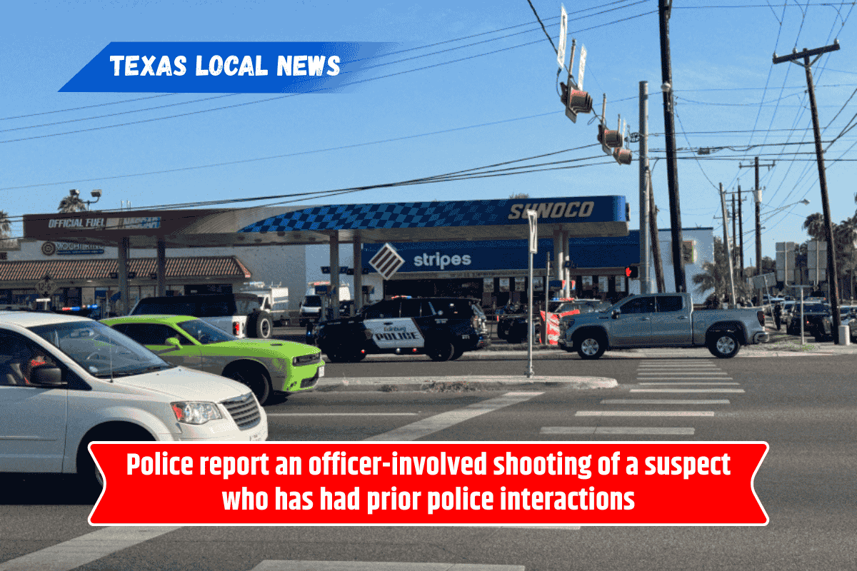 Police report an officer-involved shooting of a suspect who has had prior police interactions