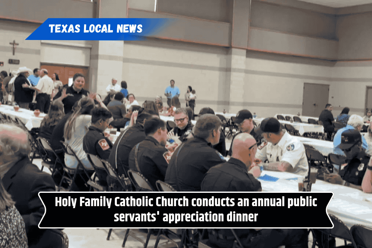 Holy Family Catholic Church conducts an annual public servants' appreciation dinner