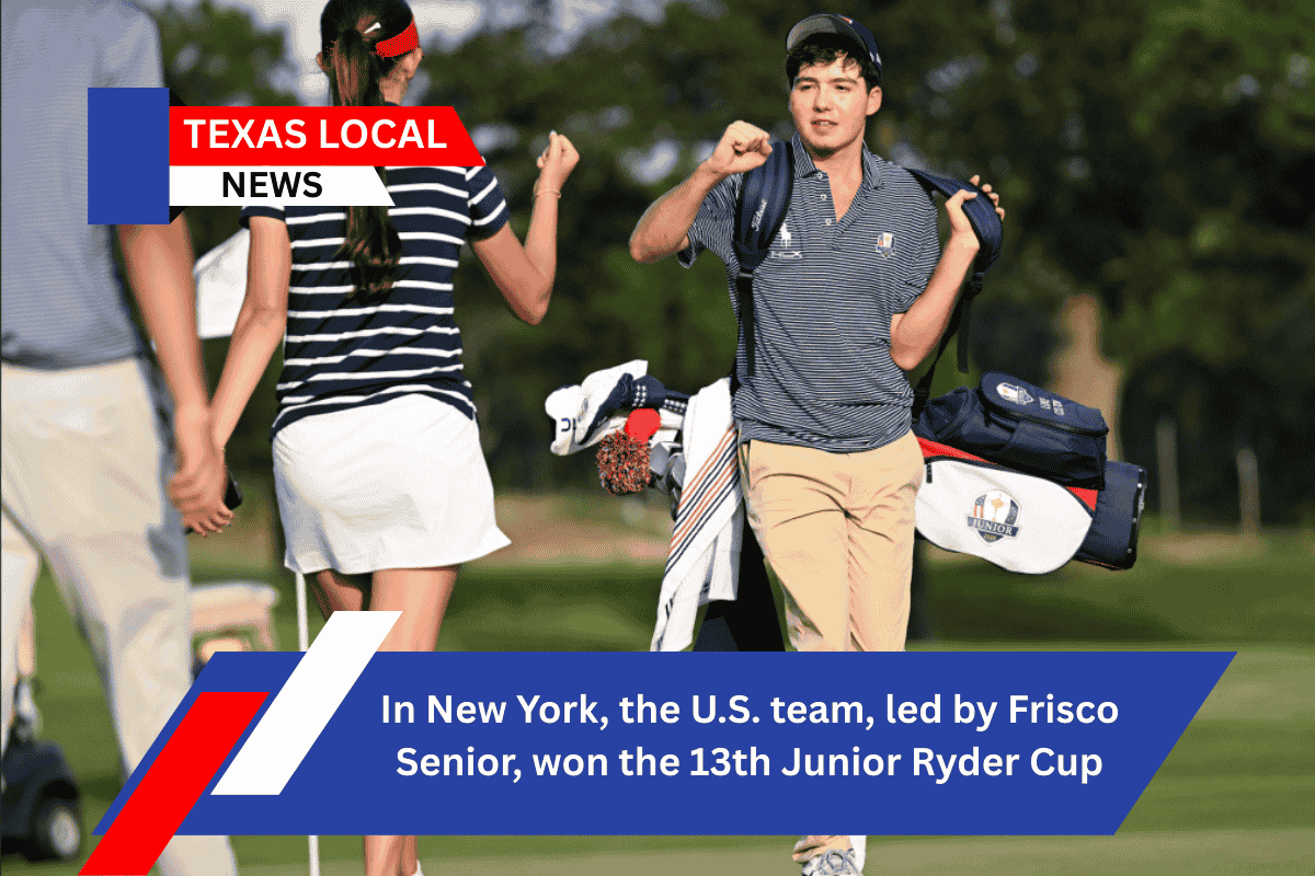 In New York, the U.S. team, led by Frisco Senior, won the 13th Junior Ryder Cup