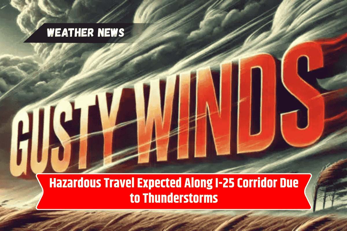Hazardous Travel Expected Along I-25 Corridor Due to Thunderstorms