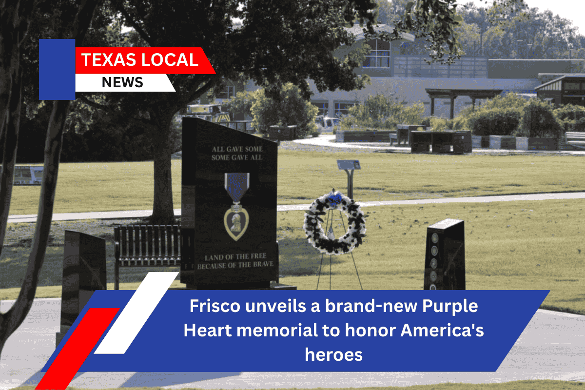 Frisco unveils a brand-new Purple Heart memorial to honor America's heroes