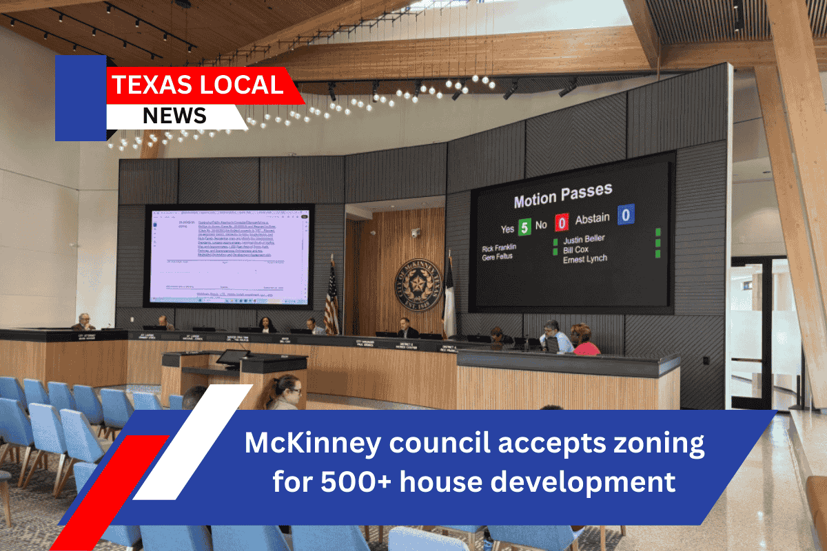 McKinney council accepts zoning for 500+ house development