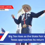 Big Tex rises as the State Fair of Texas approaches its return