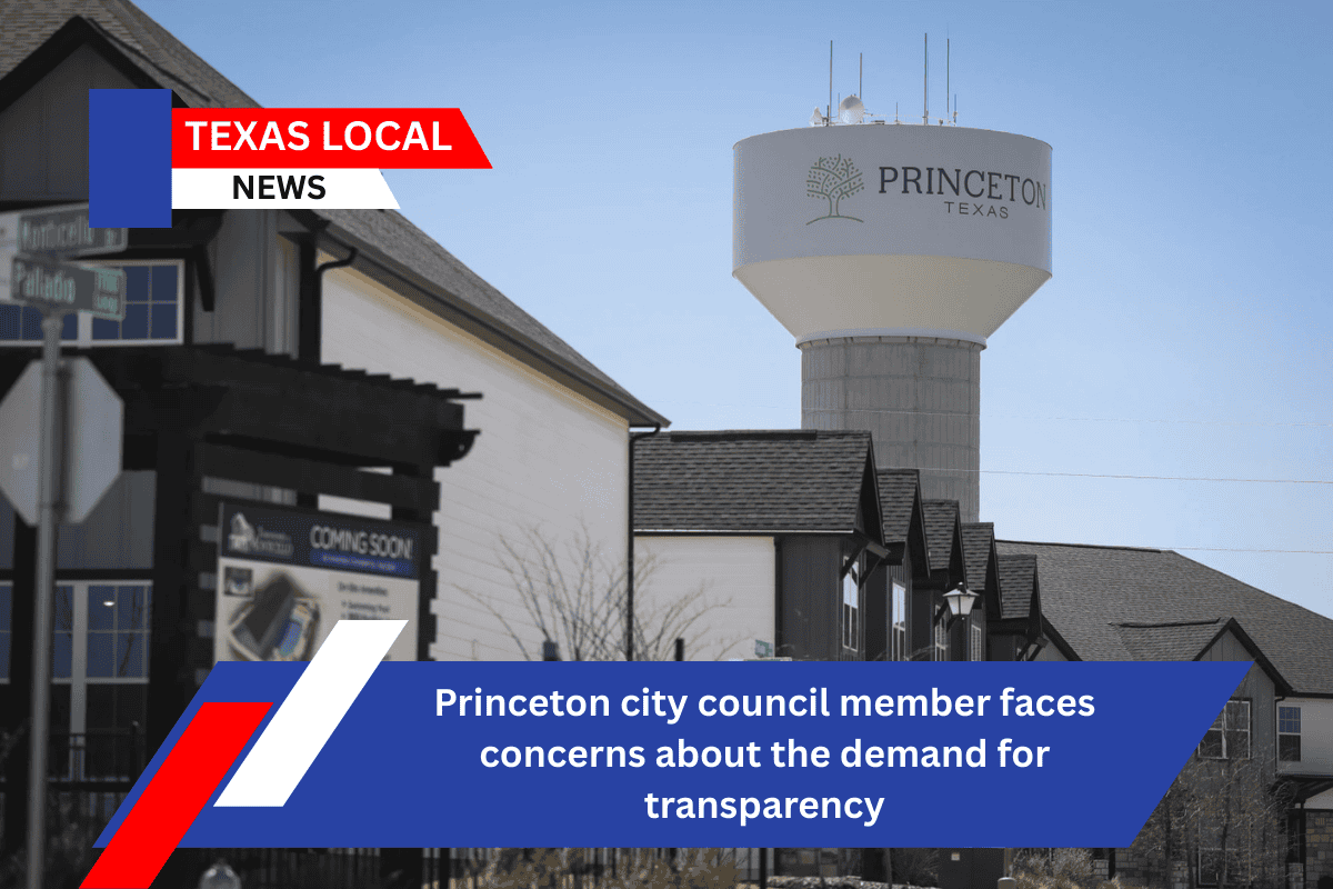 Princeton city council member faces concerns about the demand for transparency