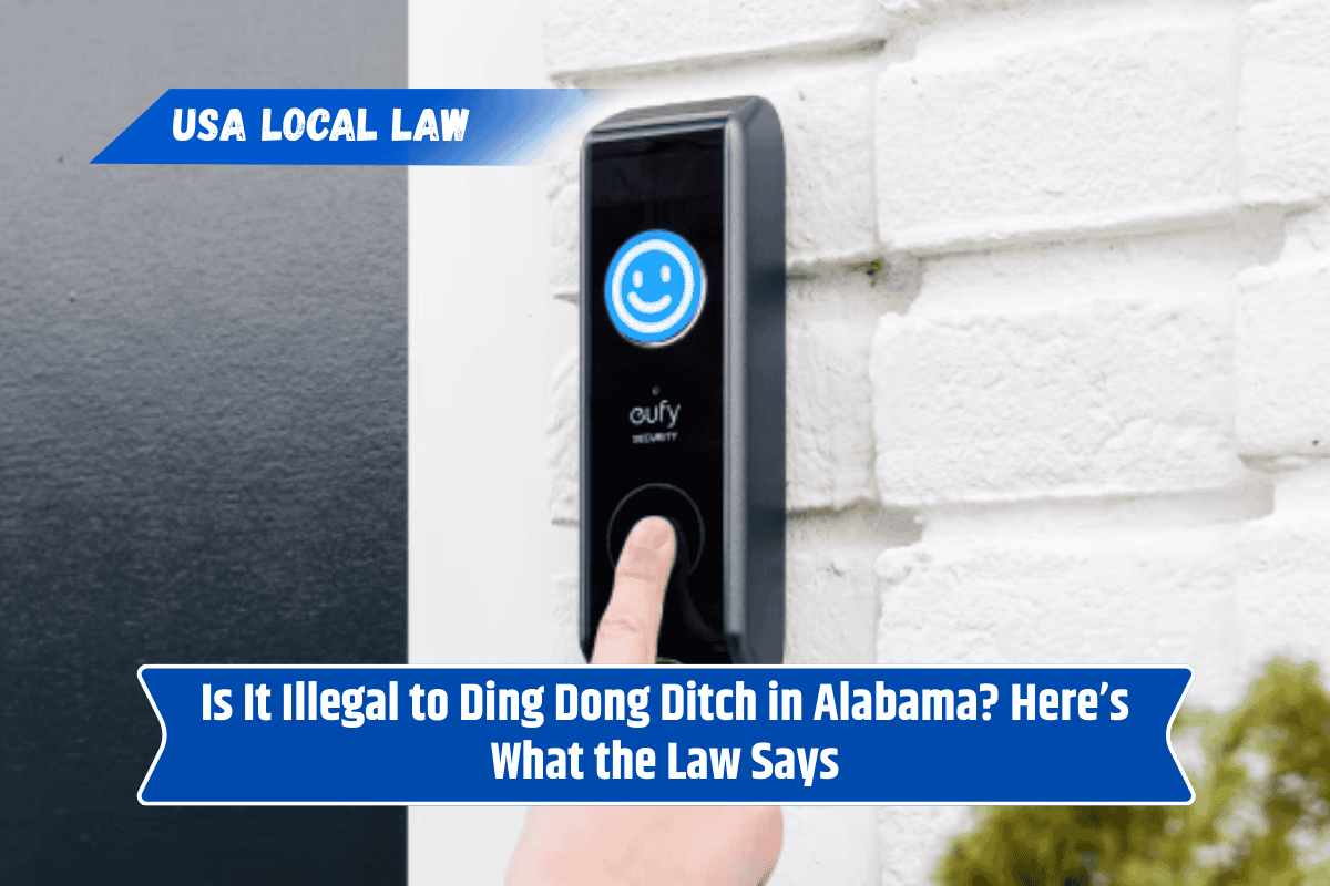 Is It Illegal to Ding Dong Ditch in Alabama? Here’s What the Law Says